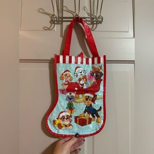 Christmas Stocking Shaped Party Tote Bag - Nickelodeon Paw Patrol